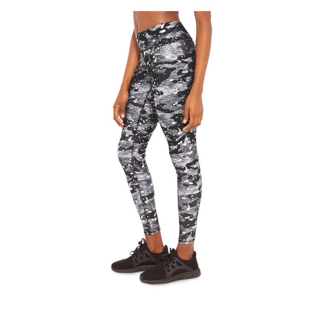 NWT Terez silver splatter camo leggings XS